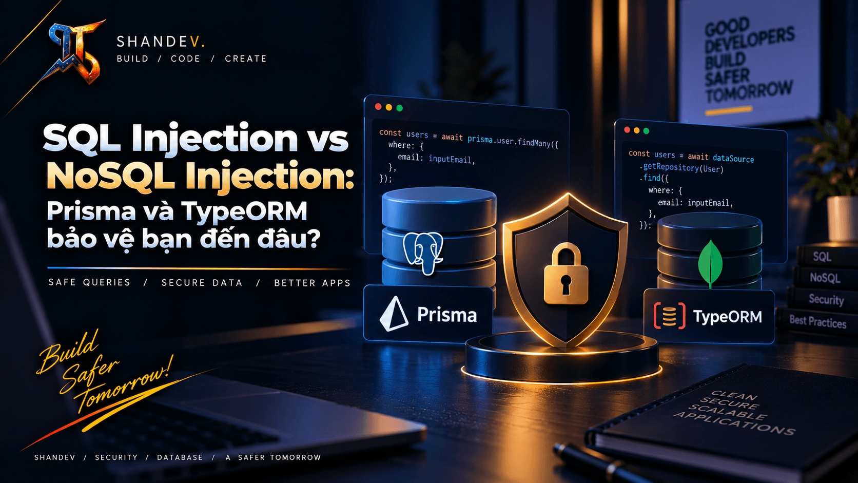 Thumbnail for SQL Injection vs NoSQL Injection: Prisma và TypeORM bảo vệ bạn đến đâu?