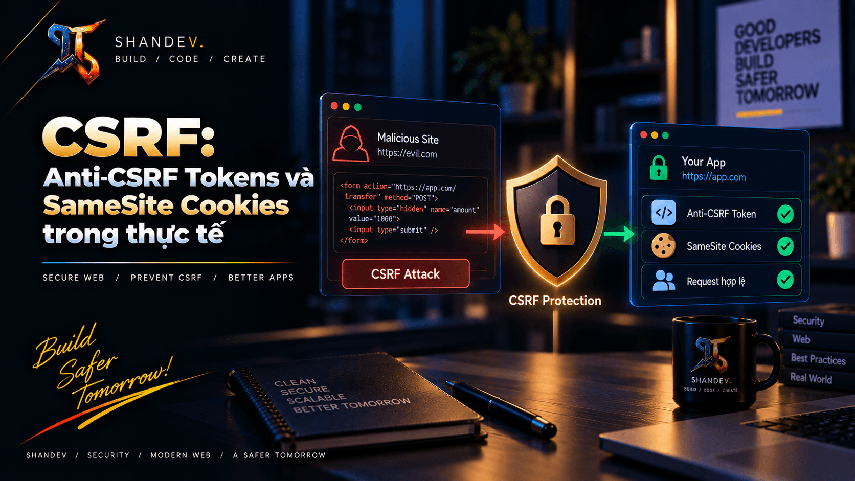 Thumbnail for CSRF: Anti-CSRF Tokens và SameSite Cookies trong thực tế
