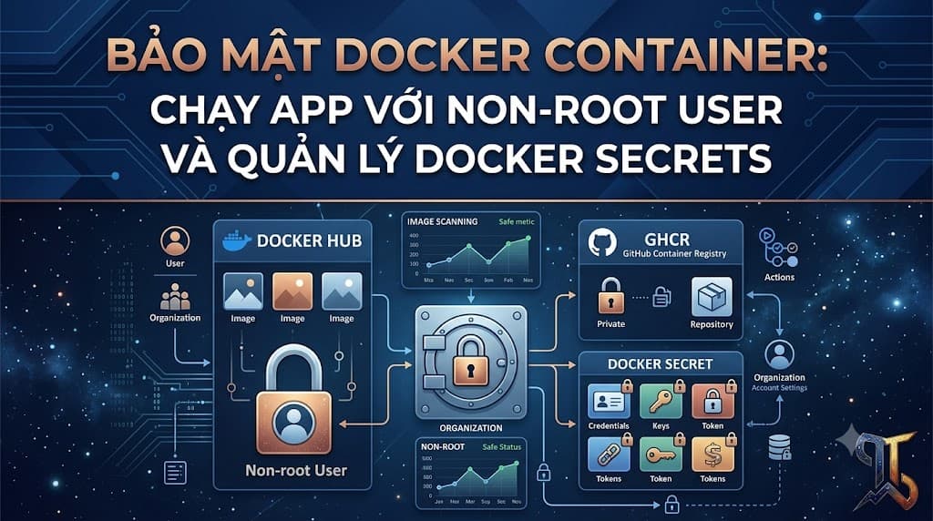 Thumbnail for Bảo mật Docker Container: Chạy app với Non-root User và quản lý Docker Secrets