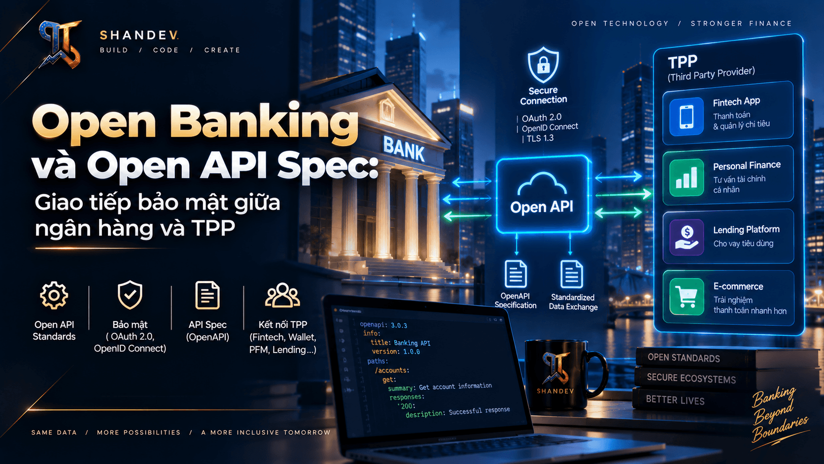Thumbnail for Open Banking và Open API Spec: Giao tiếp bảo mật giữa ngân hàng và TPP