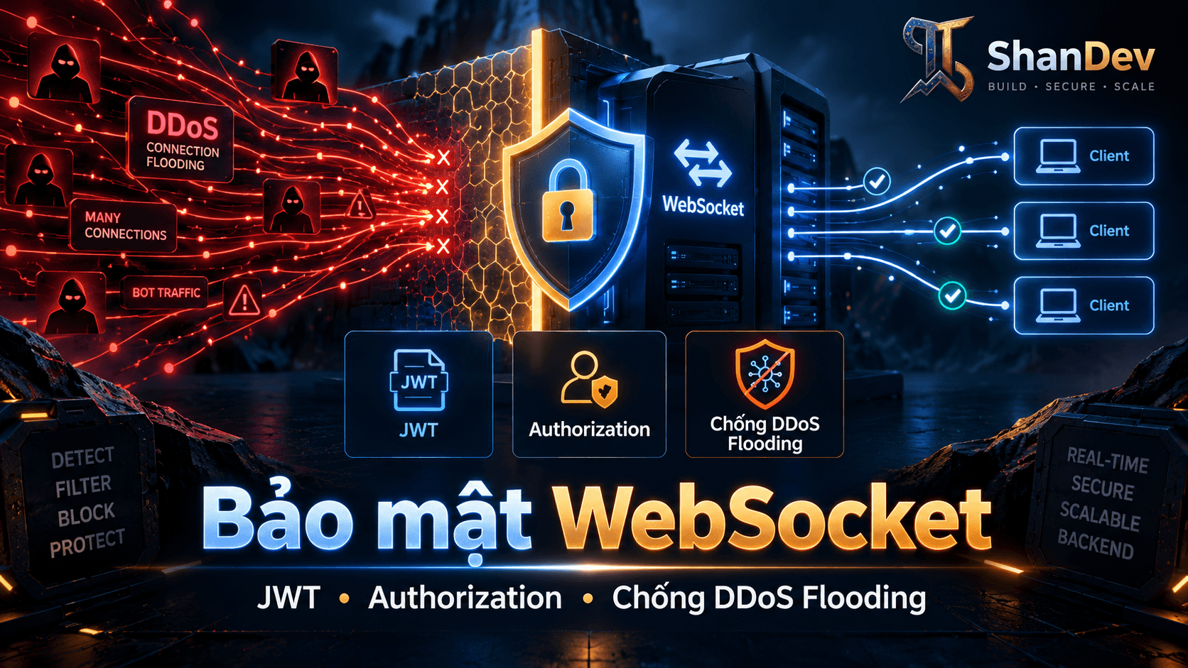 Thumbnail for Bảo mật WebSocket với JWT, Authorization và chống DDoS Connection Flooding