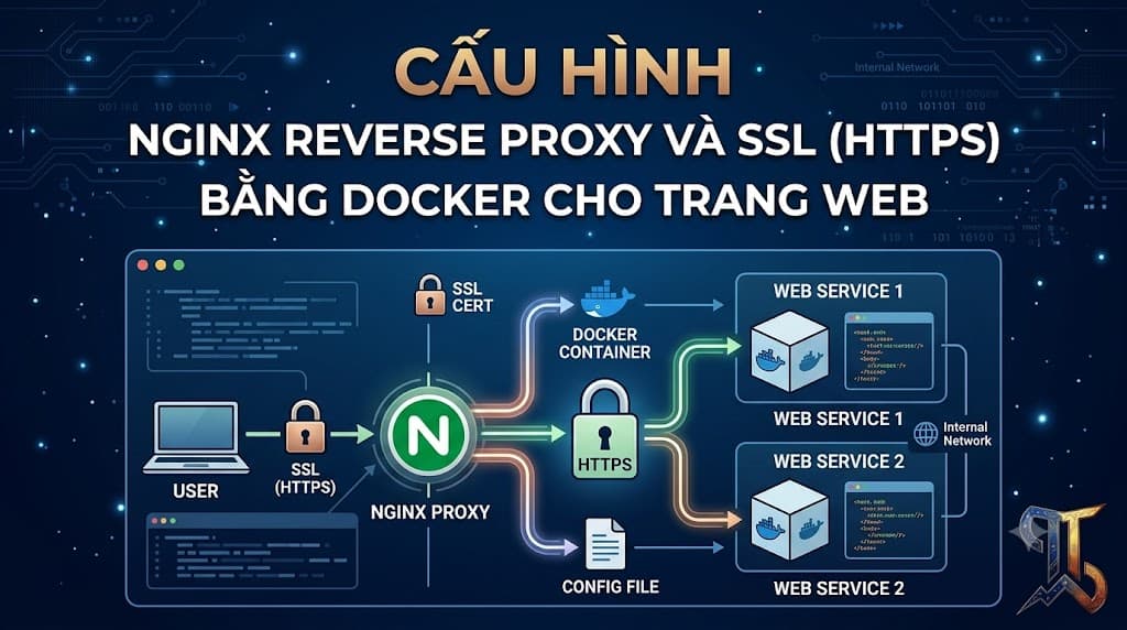 Thumbnail for Cấu hình Nginx Reverse Proxy và SSL (HTTPS) bằng Docker cho trang web